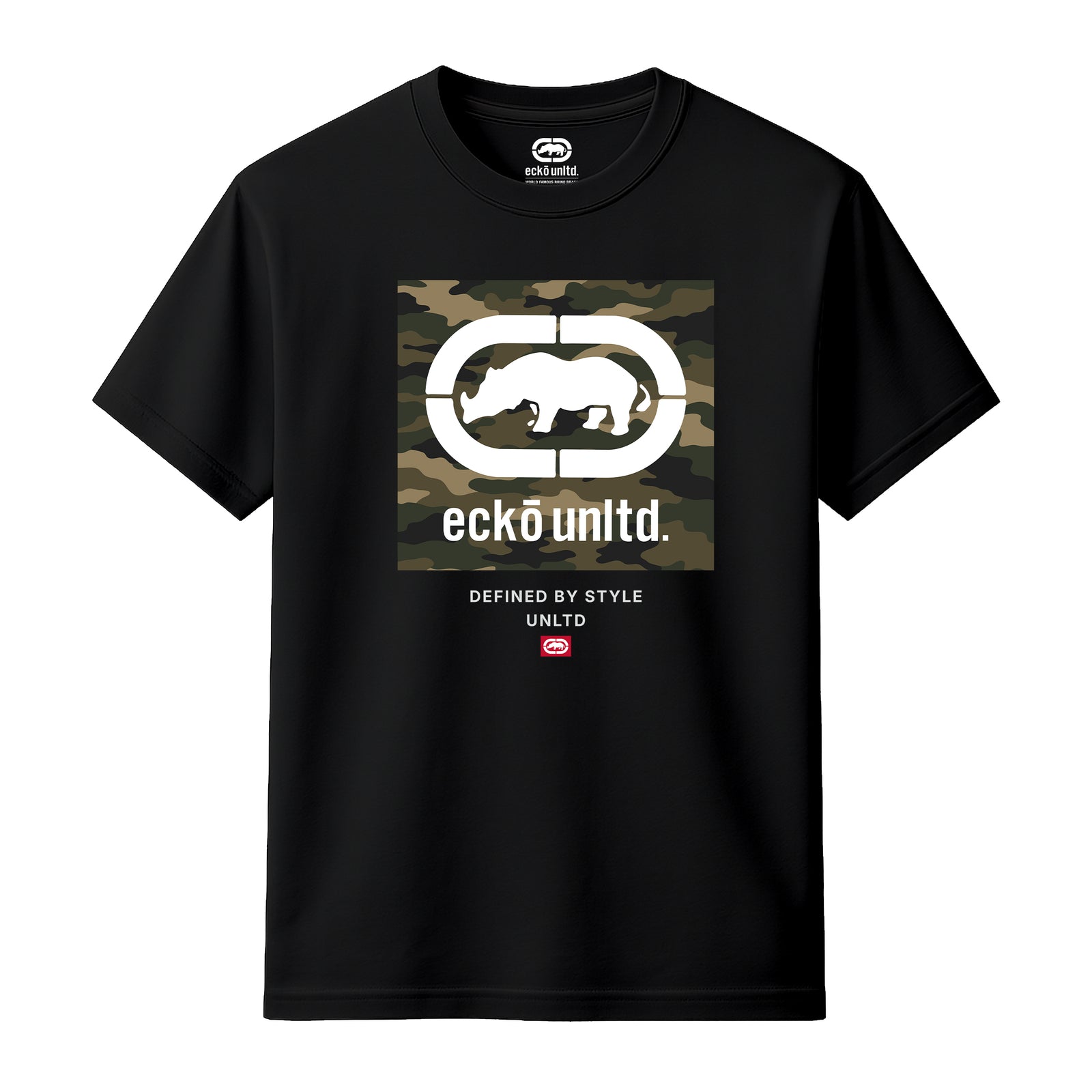 ECKO UNLTD CAMOUFLAGE T-SHIRT BLACK