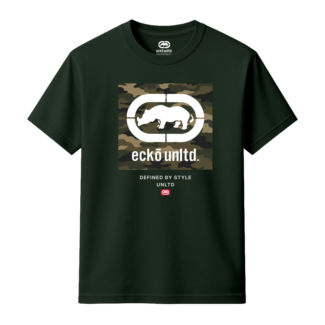 ECKO UNLTD CAMOUFLAGE T-SHIRT FOREST GREEN