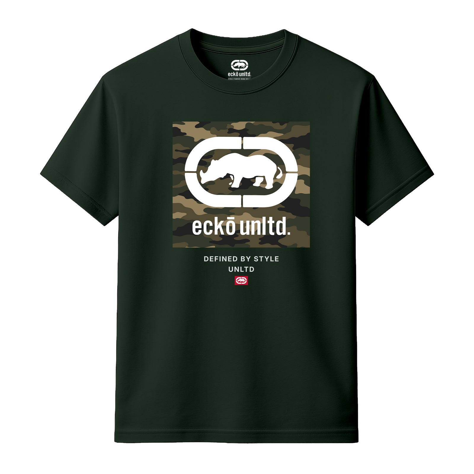 ECKO UNLTD CAMOUFLAGE T-SHIRT FOREST GREEN