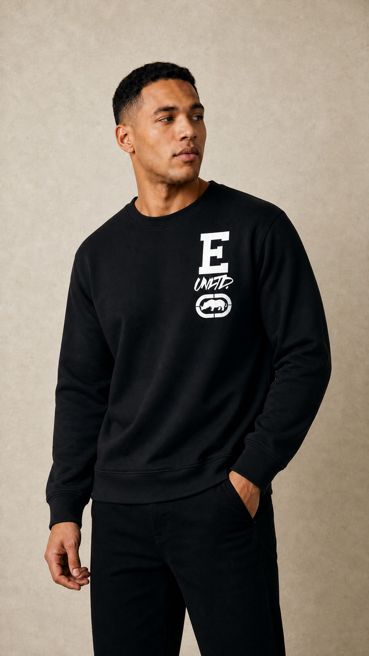 ECKO UNLTD SPINAL SWEATSHIRT BLACK