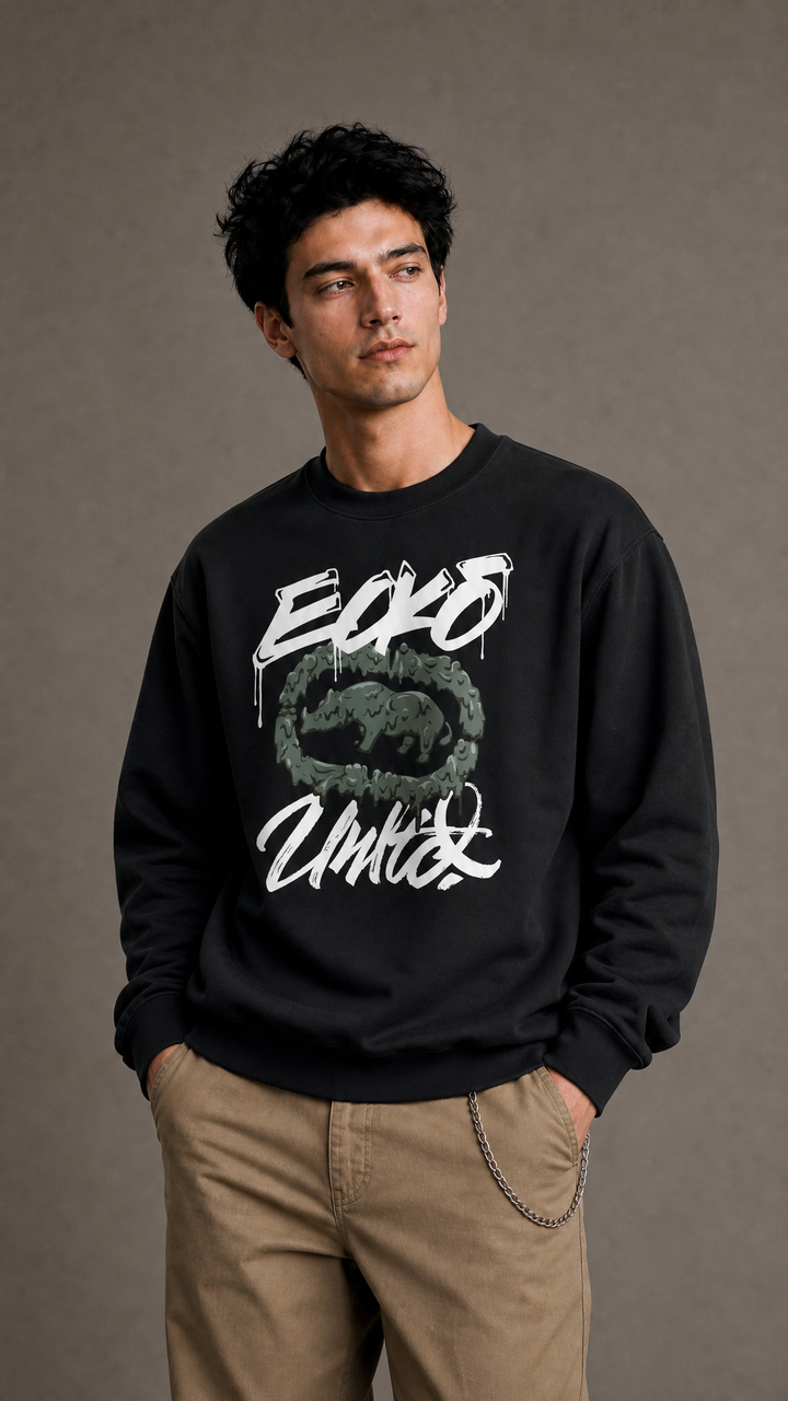ECKO UNLTD DRIPS SWEATSHIRT BLACK