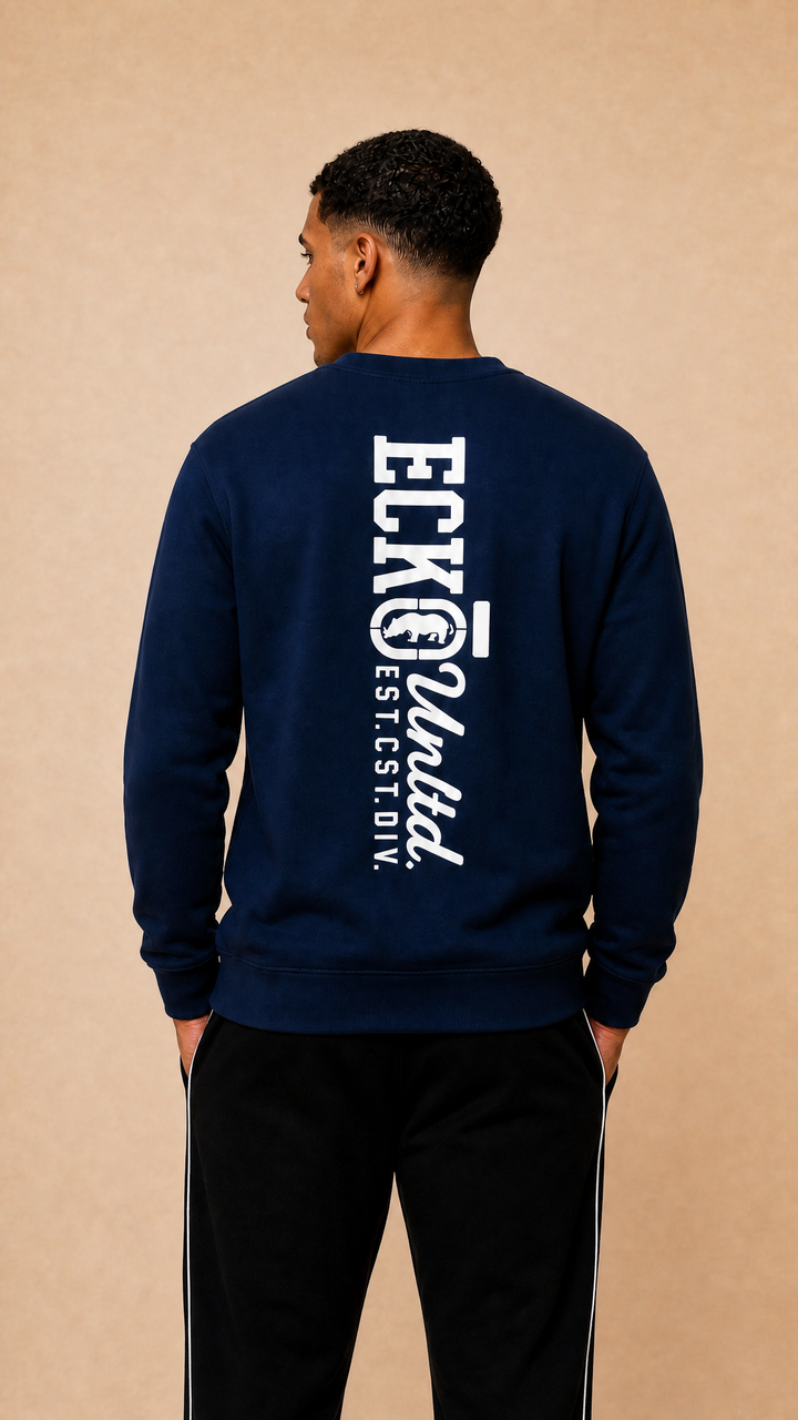 ECKO UNLTD BRANDED SWEATSHIRT NAVY