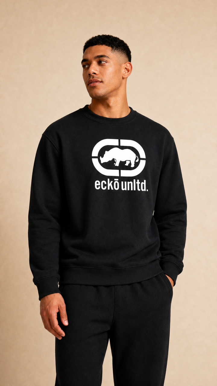 ECKO UNLTD EPIC LOGO SWEATSHIRT BLACK