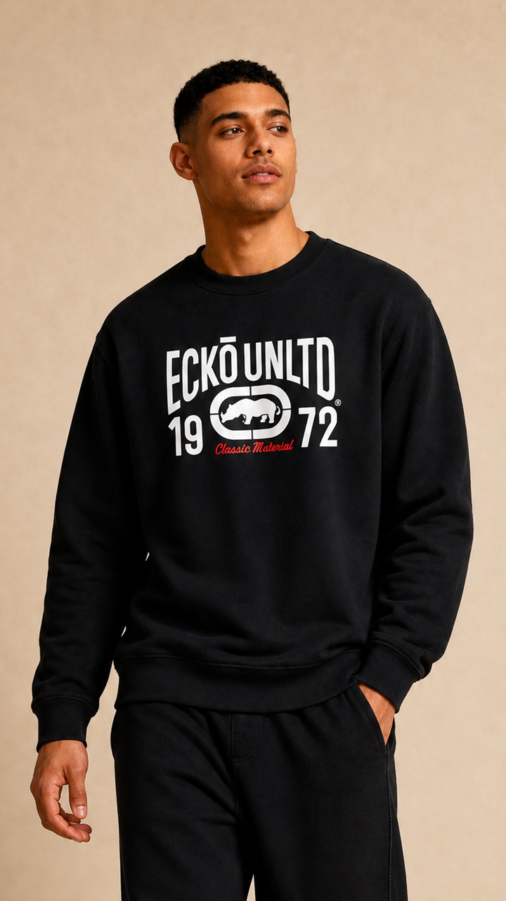 ECKO UNLTD MATERIAL SWEATSHIRT BLACK