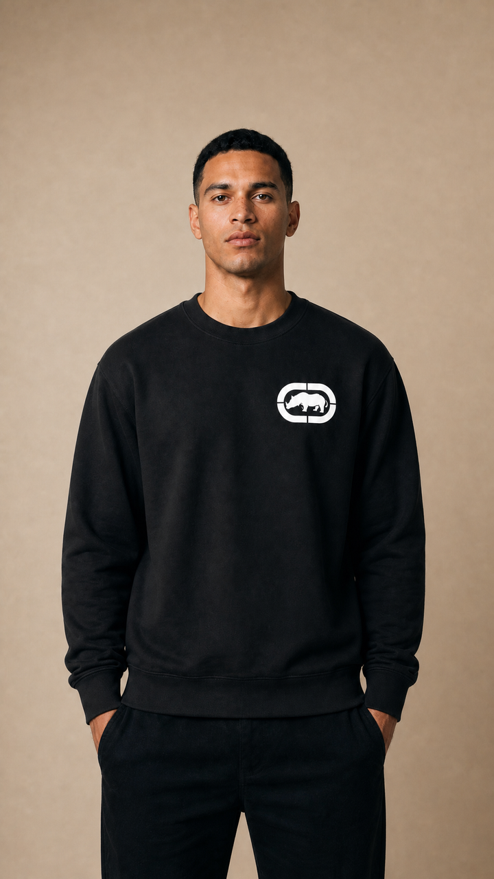 ECKO UNLTD BRANDED SWEATSHIRT BLACK