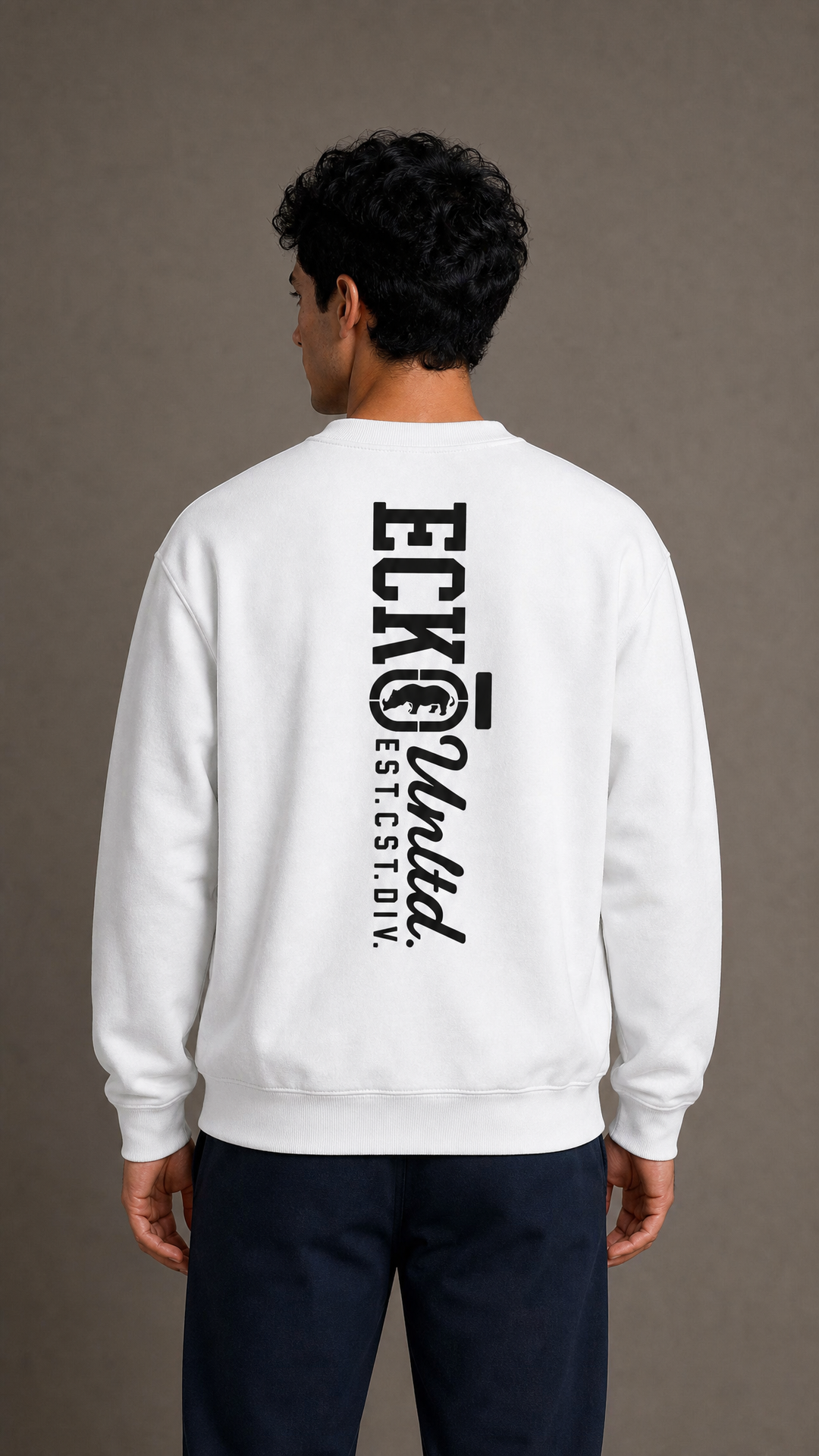 ECKO UNLTD BRANDED SWEATSHIRT WHITE