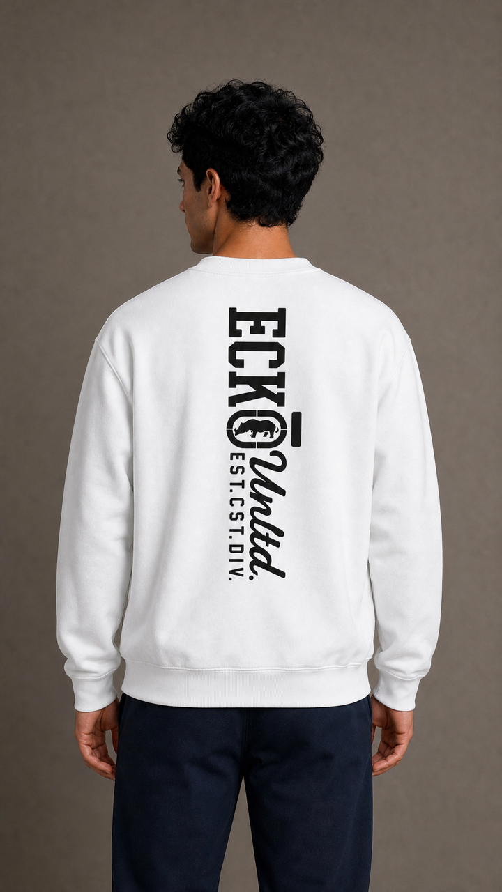ECKO UNLTD BRANDED SWEATSHIRT WHITE